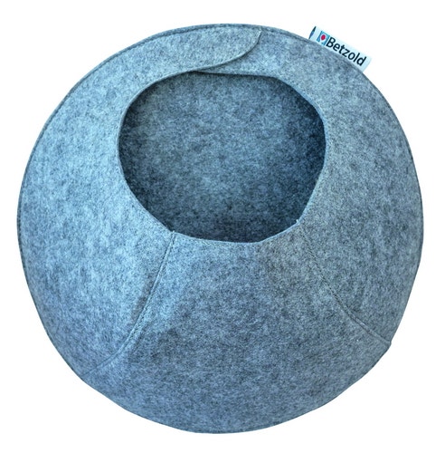 3 vilten opbergzakken rond; Ø 30 cm