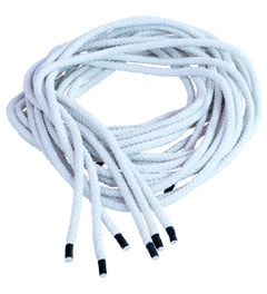 Zacht springtouw wit (set van 6)