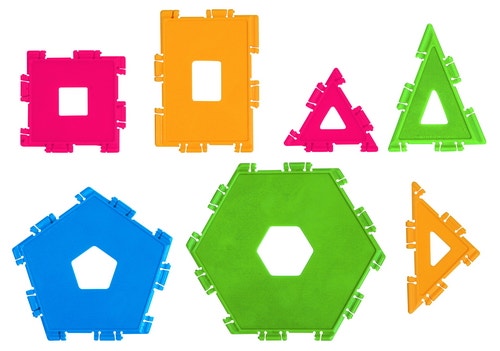 XEO constructieset geometrische vormen - set 2