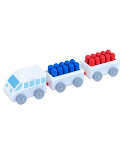 Rekentrein - hout (tellen tot 20)