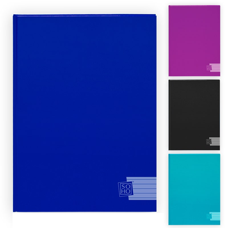 Schrift A4 lijn harde kaft felle kleuren