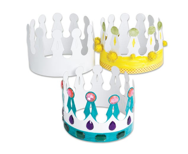 Papieren kroon - 24 stuks