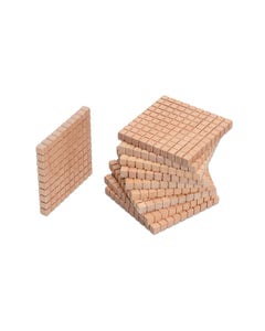 Rekenen - Houten Kubus - 10 x honderdtal