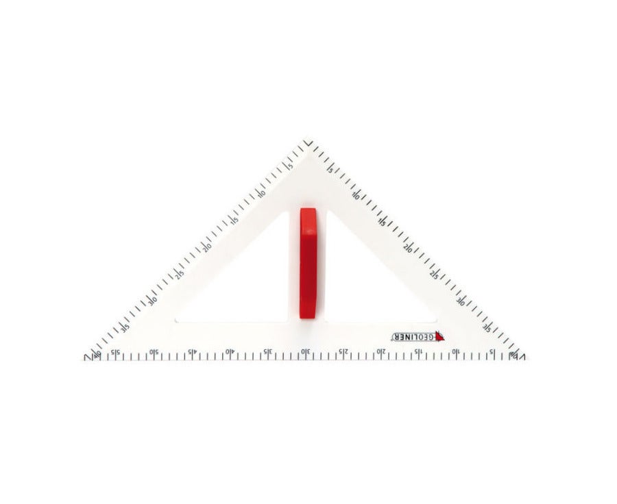 Geodriehoek magn. 1: 90-45-45 graden