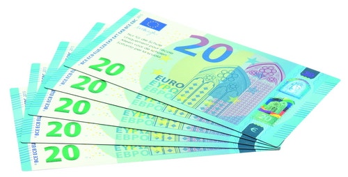 Magnetische euro's aanvulset (20 eurobiljetten- 5 stuks)