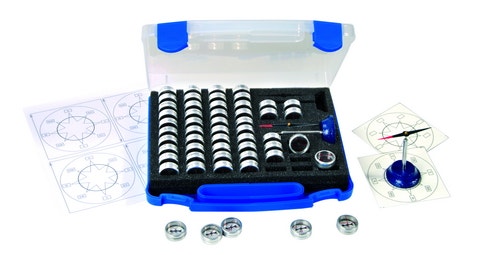 Kompas doos met mini kompassen