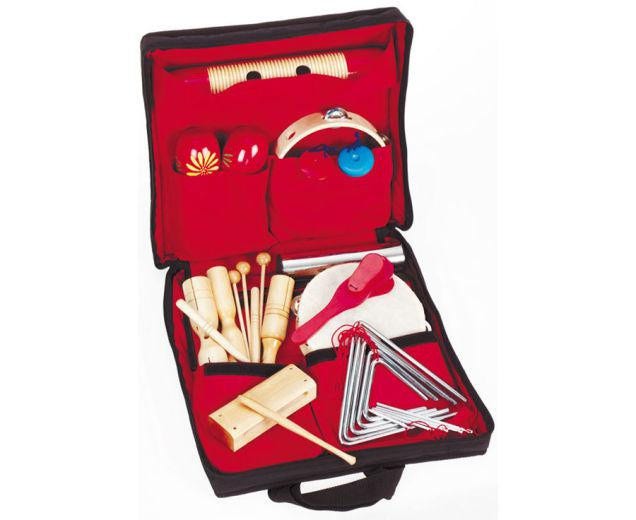 26 ritmische muziekinstrumenten in tas