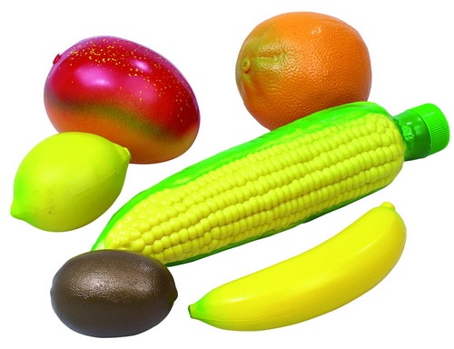 Fruit-shaker-set en maïs-guiro