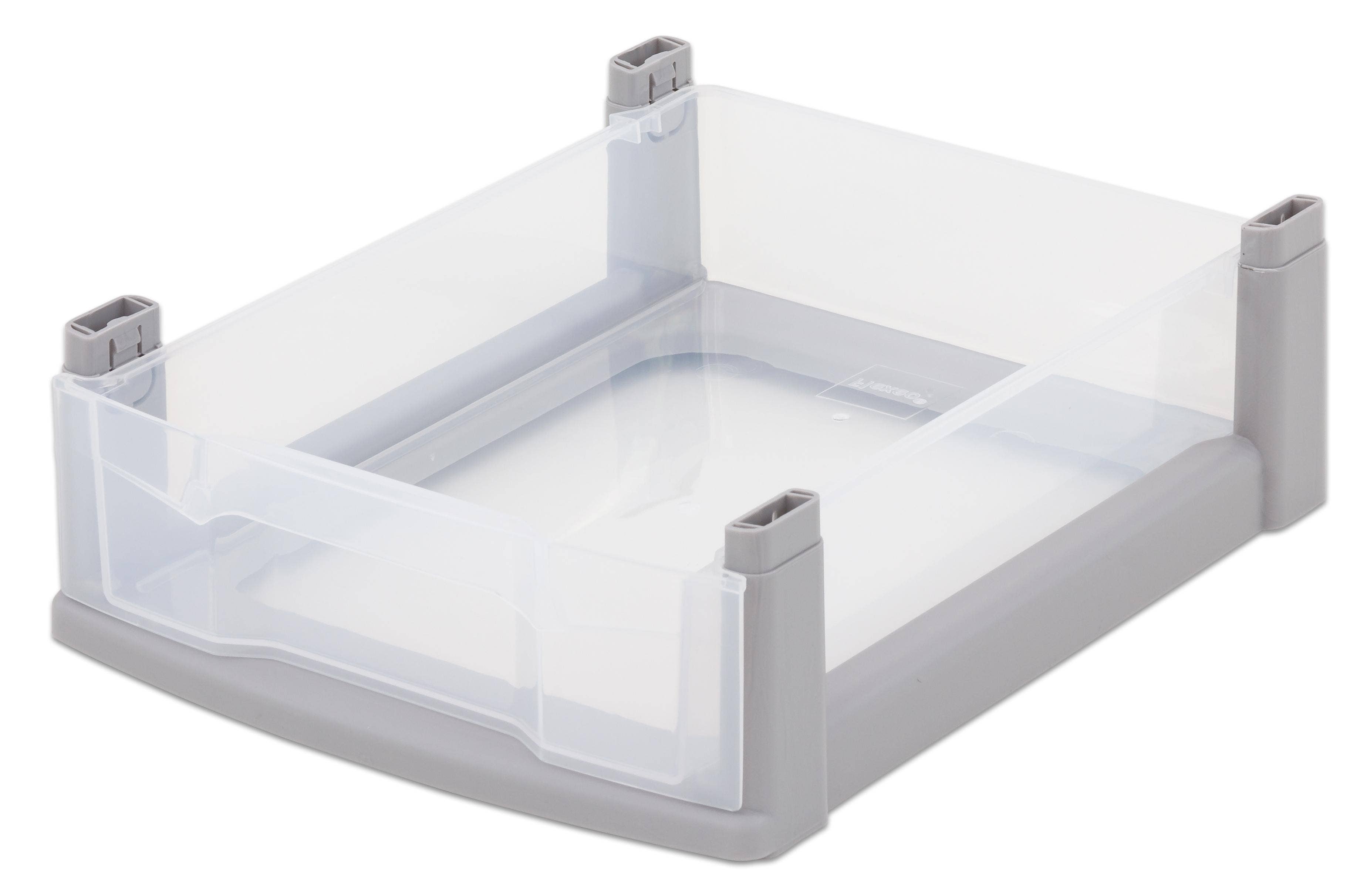 Kleine lade - transparant/grijs frame