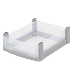 Kleine lade - transparant/grijs frame