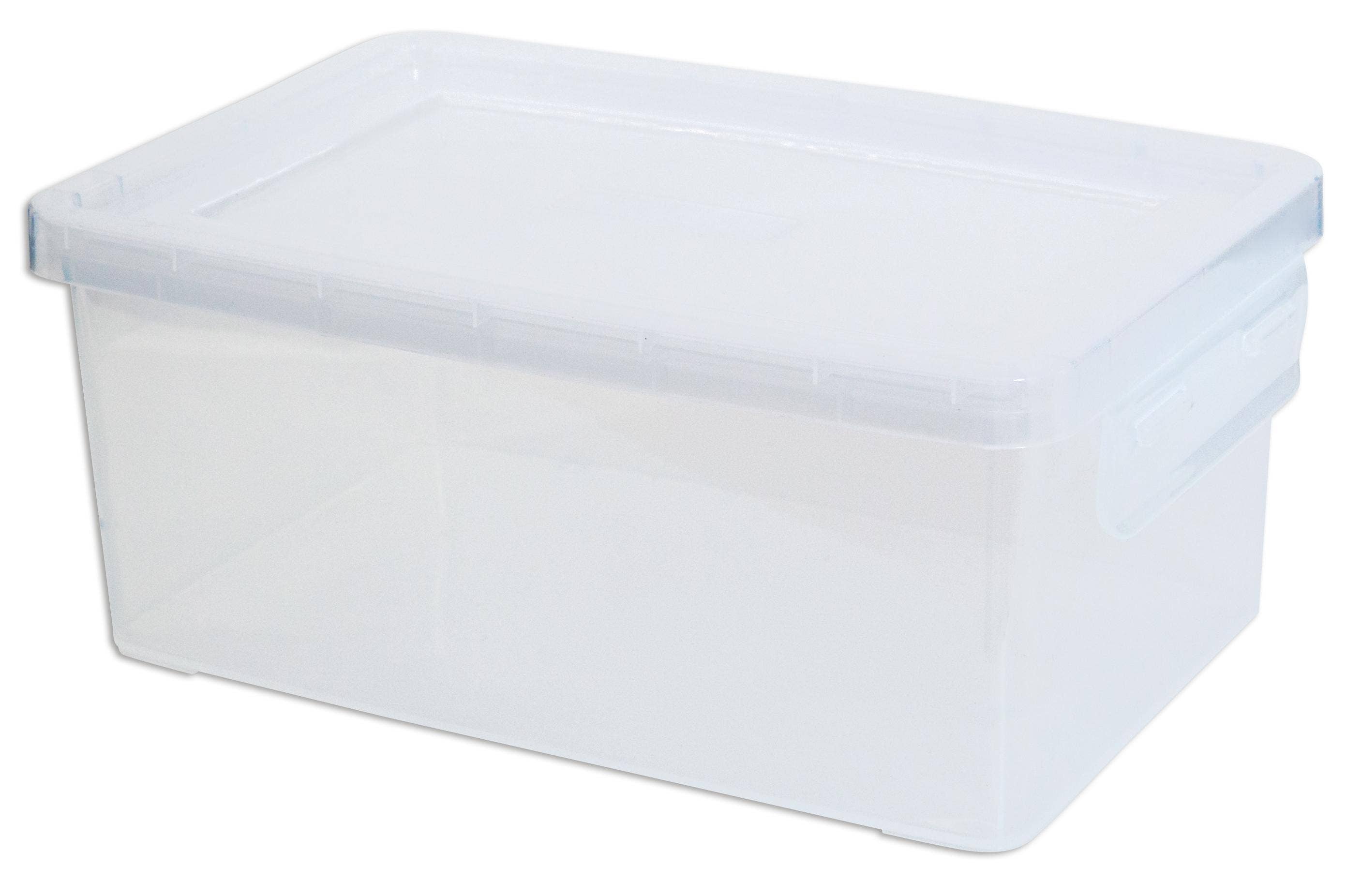 Opbergdoos; 26 x 18 x 11 cm; transparant
