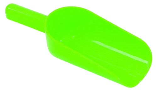 Kunststof zand schep groen