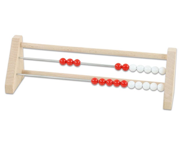 Telraam tot 20 wit rood