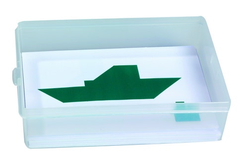 Tangram oefenkaarten (25 stuks in doos)