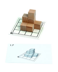 Cubo 3D werkkaarten voor het 3D inzicht - moeilijkheidsgraad 1
