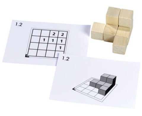 Cubo 3D werkkaarten voor het 3D inzicht - moeilijkheidsgraad 2