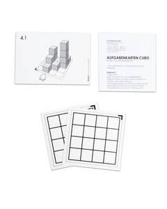 Cubo 3D werkkaarten voor het 3D inzicht moeilijkheidsgraad 4