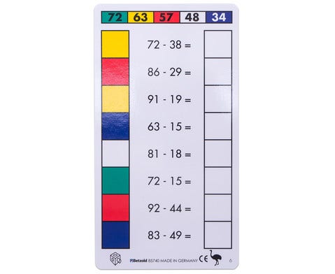 Cube Control kaartenset 7 - optellen en aftrekken tot 100