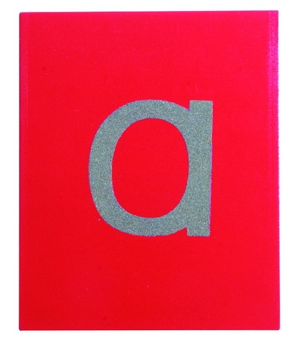Kleine letters zandpapier