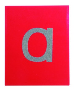 Kleine letters zandpapier