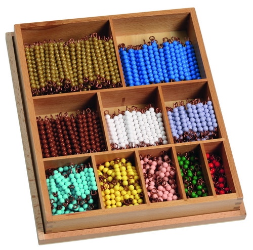 Montessori rekenkralenstaafjes (170 stuks)