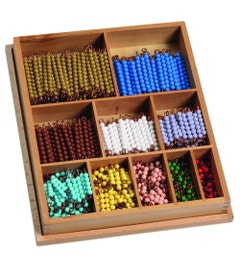 Montessori rekenkralenstaafjes (170 stuks)