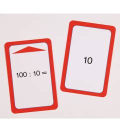 Kaarten voor de magische hoed (delen door 2- 3- 4- 5 en 10)