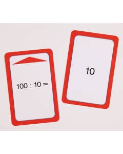 Kaarten voor de magische hoed (delen door 2- 3- 4- 5 en 10)