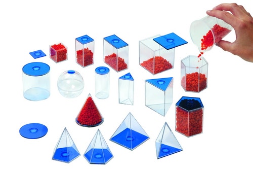 Geometrische  vormen (17 vormen tot 10 cm hoog)