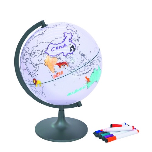 Beschrijfbare wereldbol