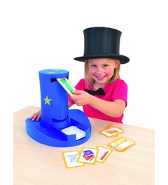 Magische hoed die kaarten voorleest