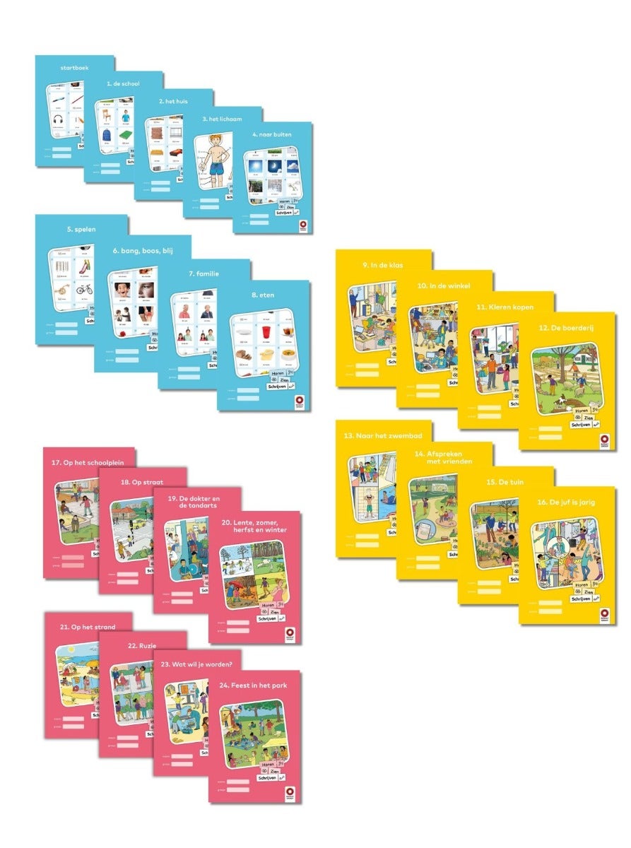 Werkboeken niveau 1-3 (Startboek, 1-24) | Horen, Zien en Schrijven