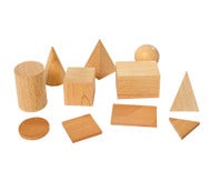 Houten geometrische blokken (11 stuks)