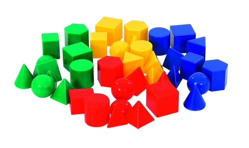Geometrische massieve vormen (40 stuks)