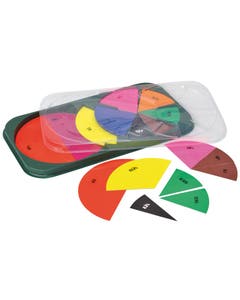 Magn decimale en percentage cirkels-in kartonnen doos