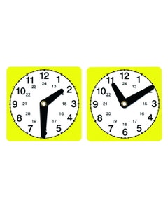 Set van 10 leerlingklokken (11 x 11 cm)