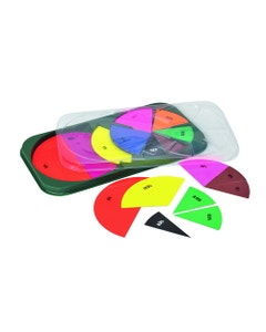 Magnetiche decimaal en percentage stroken in tray