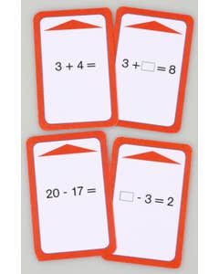 Kaarten voor de magische hoed (optellen en aftrekken tot 100)