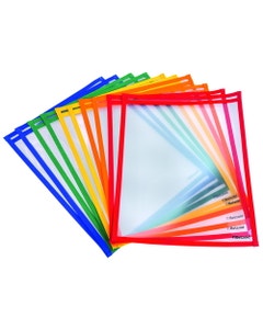 Doorzichtige insteekhoezen A4 (uitwisbaar - set van 10 stuks)