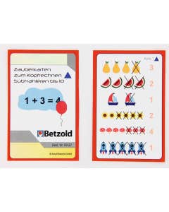 Magische kaarten (aftrekken 0 tot 10)