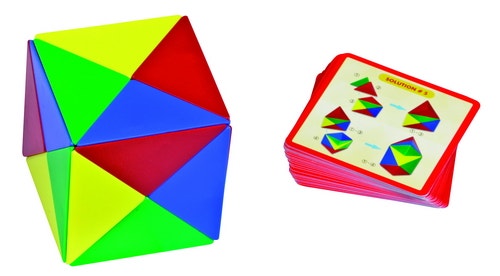 Bouw je eigen vormen met deze magnetische driehoeken en taakkaarten