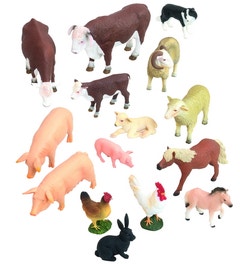 Boerderijdieren set 2 (15 ex.)