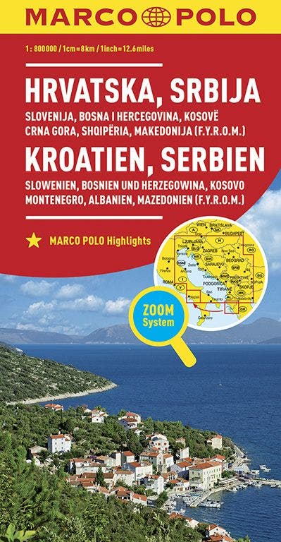 Marco Polo Kroatie; Servië; Bosnië; Slovenië; Kosovo; Montenegro; Albanië; Macedonië