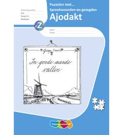 Ajodakt - Taal - Puzzelen met spreekwoorden en gezegden - groep 5/6 - werkboek (5 stuks)