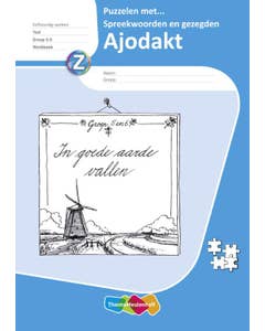 Ajodakt - Taal - Puzzelen met spreekwoorden en gezegden - groep 5/6 - werkboek (5 stuks)