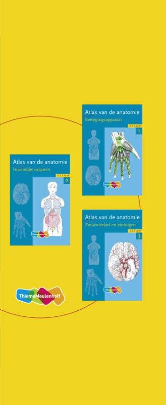 Atlas vd anatomie delen 1;2;3 in cassette