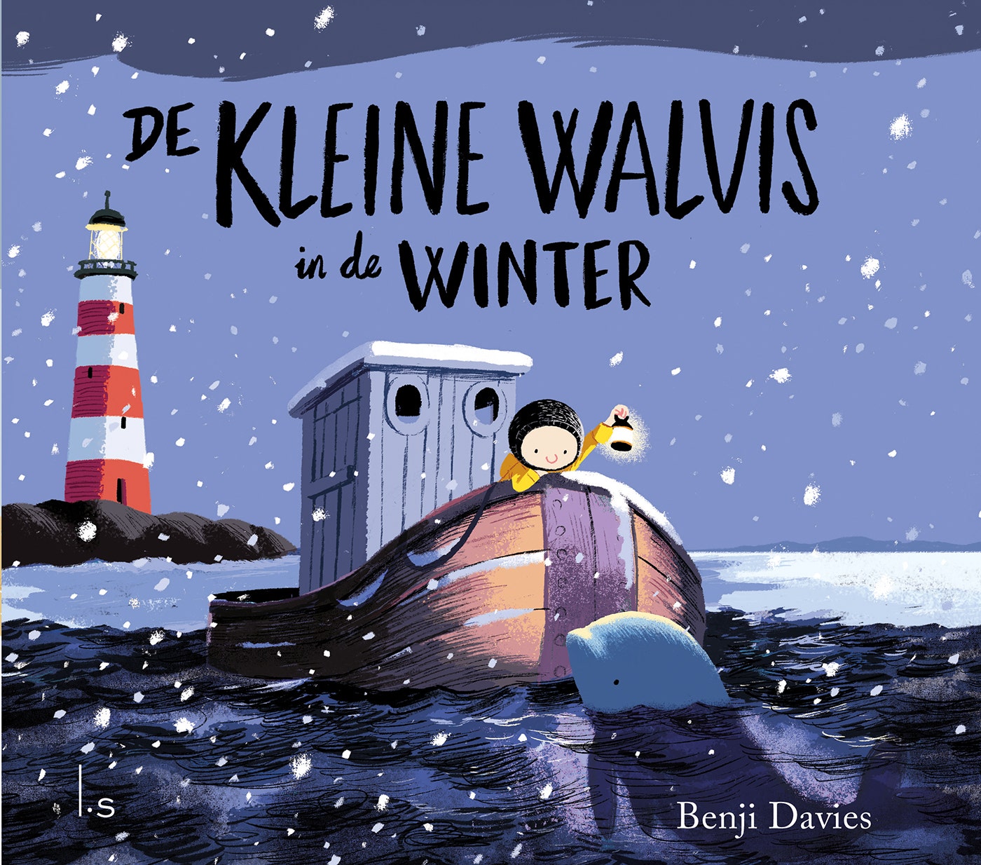 De kleine walvis in de winter (gebonden kartonboek)