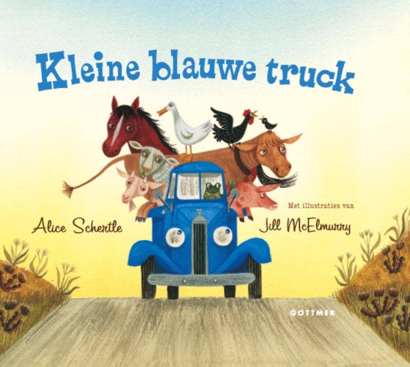 Kleine blauwe truck