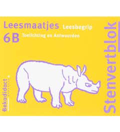 Stenvert Leesmaatjes / groep 6B / deel Toelichting en Antwoorden