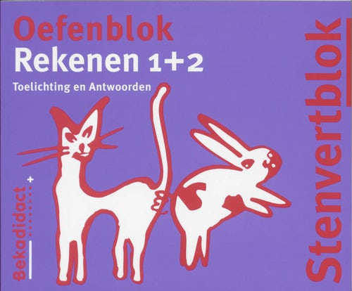 Stenvert oefenblok - Groep 3/4 - Rekenen 1/2 - Antwoordenboek